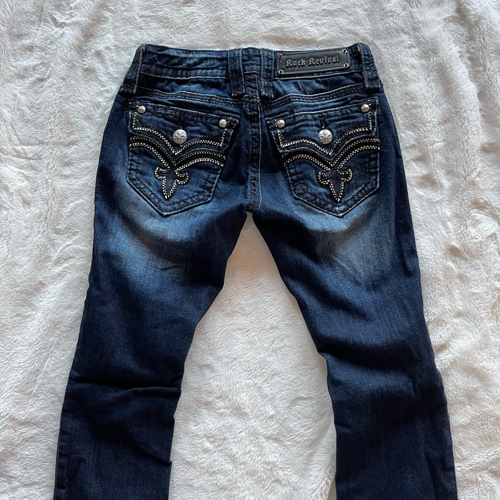 Rock Revival, stretchy boot cut jeans. Size 25. Only worn a few times.